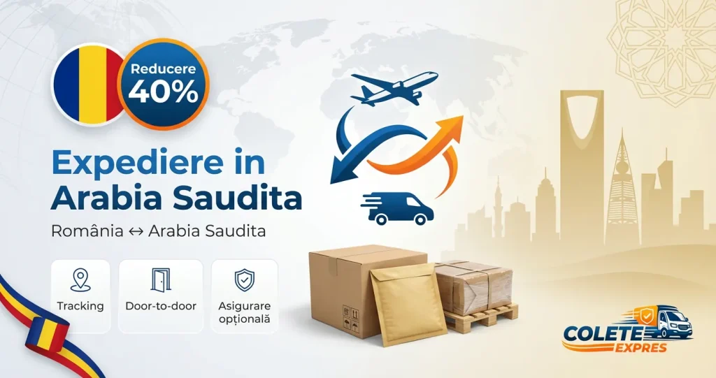 Banner Colete Expres pentru ruta Arabia Saudita <-> Romania