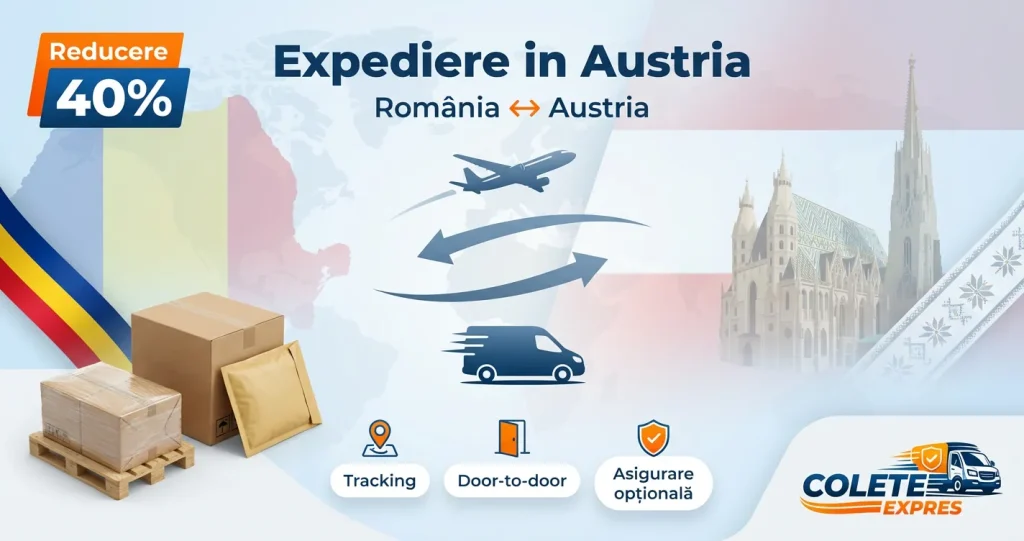 Banner Colete Expres pentru ruta Austria <-> Romania