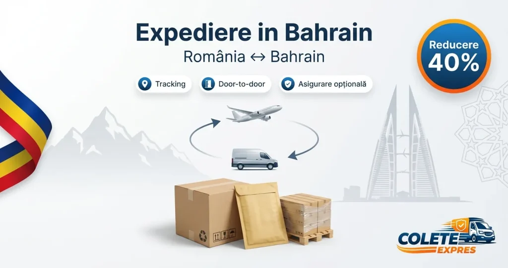 Banner Colete Expres pentru ruta Bahrain <-> Romania
