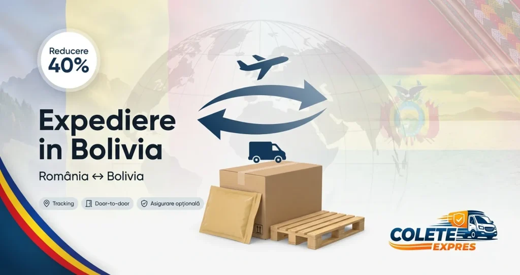 Banner Colete Expres pentru ruta Bolivia <-> Romania