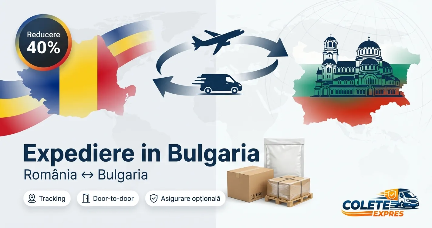 Banner Colete Expres pentru ruta Bulgaria  Romania