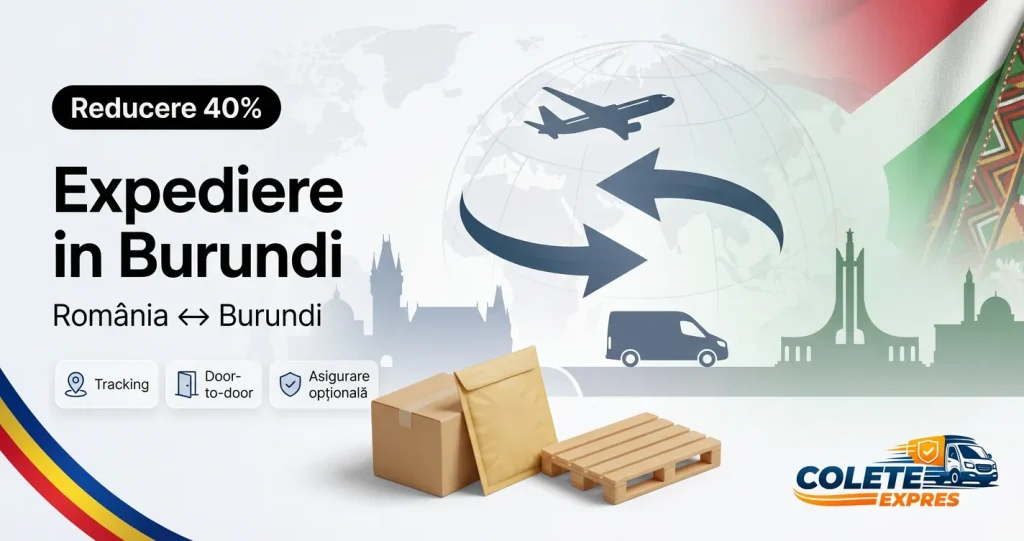Banner Colete Expres pentru ruta Burundi <-> Romania