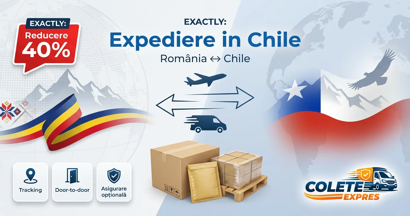 Banner Colete Expres pentru ruta Chile  Romania