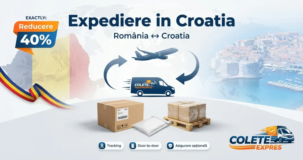 Banner Colete Expres pentru ruta Croatia <-> Romania