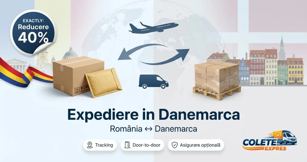 Banner Colete Expres pentru ruta Danemarca <-> Romania