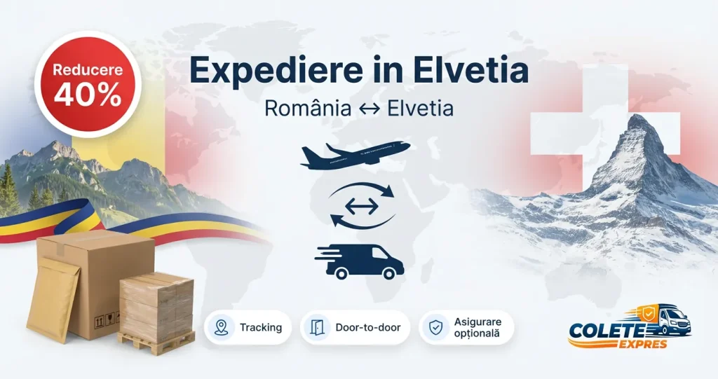 Banner Colete Expres pentru ruta Elvetia <-> Romania