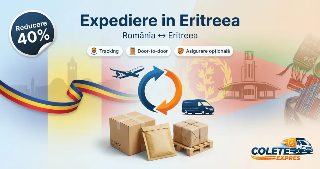 Banner Colete Expres pentru ruta Eritreea <-> Romania