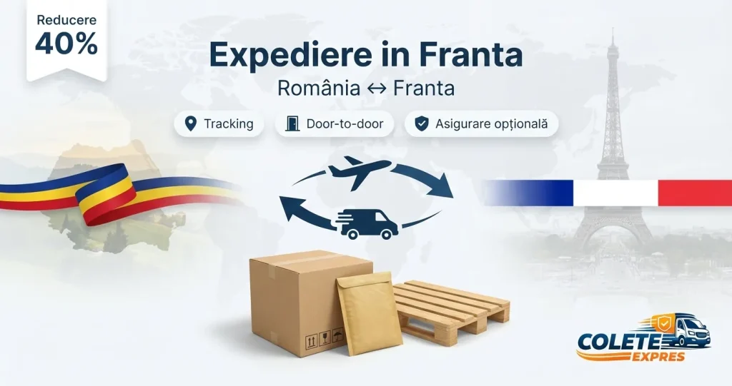 Banner Colete Expres pentru ruta Franta <-> Romania