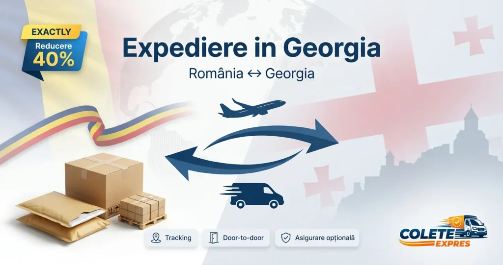 Banner Colete Expres pentru ruta Georgia <-> Romania