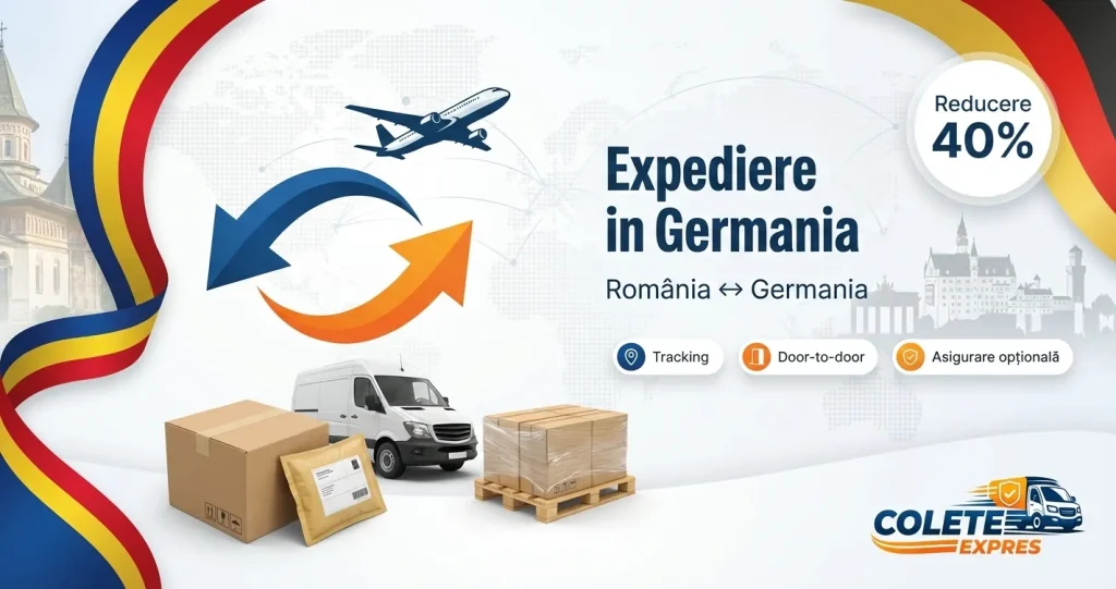 Banner Colete Expres pentru ruta Germania <-> Romania
