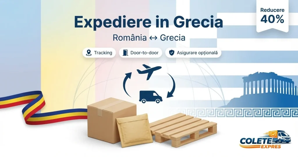 Banner Colete Expres pentru ruta Grecia <-> Romania