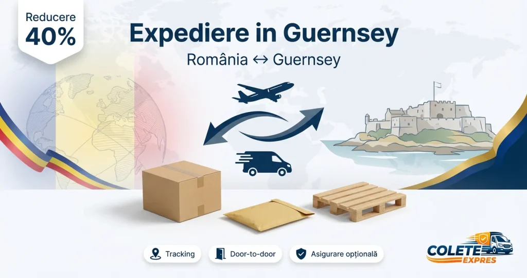 Banner Colete Expres pentru ruta Guernsey <-> Romania