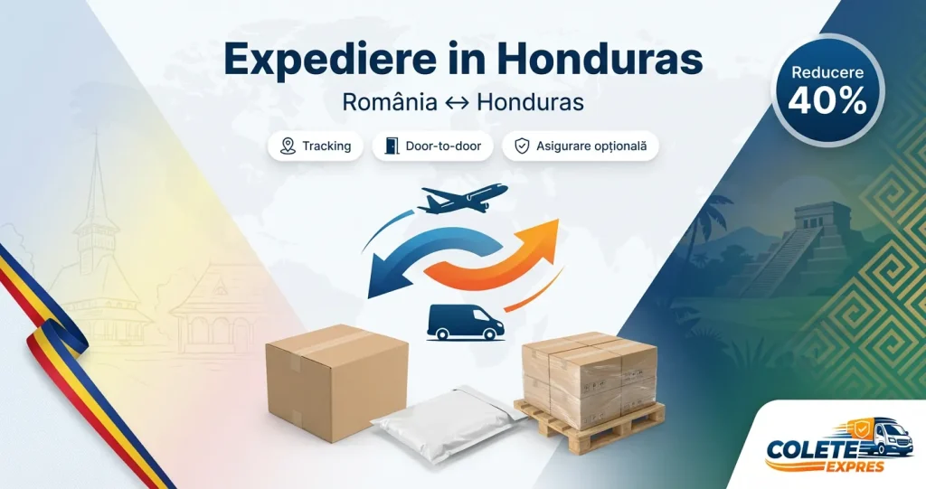 Banner Colete Expres pentru ruta Honduras <-> Romania