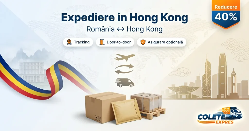 Banner Colete Expres pentru ruta Hong Kong <-> Romania