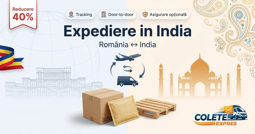 Banner Colete Expres pentru ruta India <-> Romania