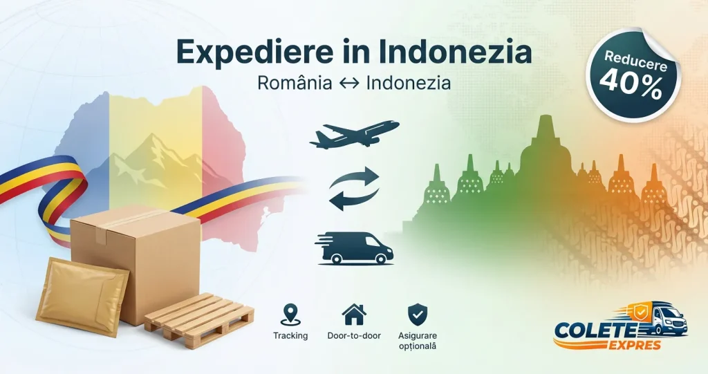 Banner Colete Expres pentru ruta Indonezia <-> Romania