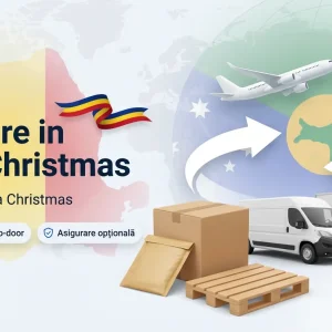 Banner Colete Expres pentru ruta Insula Christmas <-> Romania