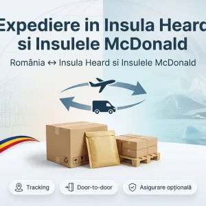 Banner Colete Expres pentru ruta Insula Heard si Insulele McDonald <-> Romania