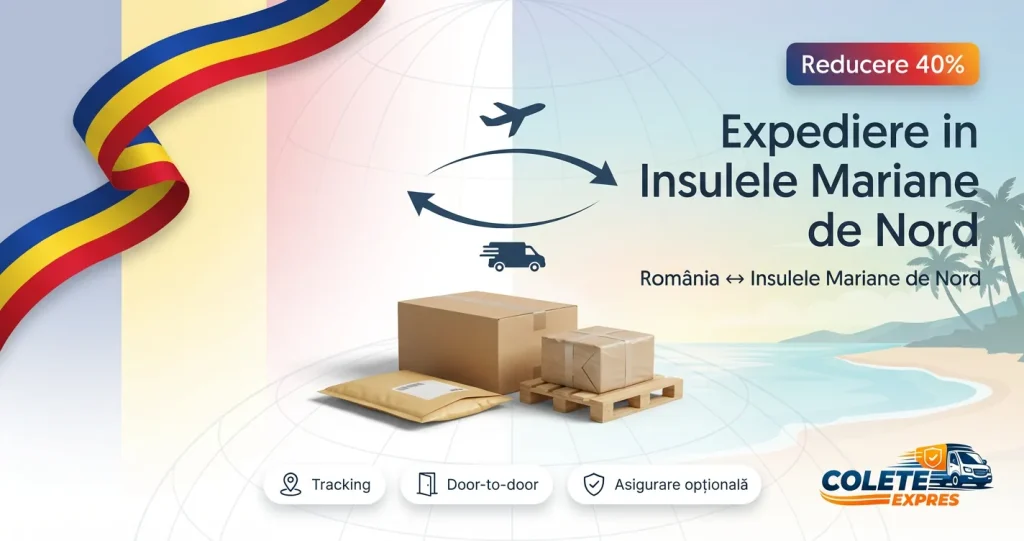 Banner Colete Expres pentru ruta Insulele Mariane de Nord <-> Romania