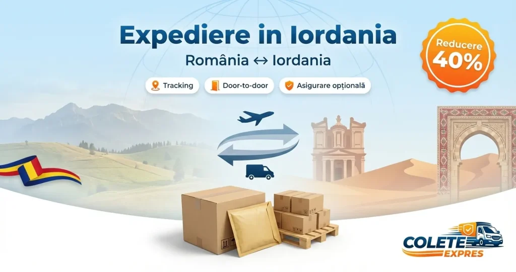 Banner Colete Expres pentru ruta Iordania <-> Romania