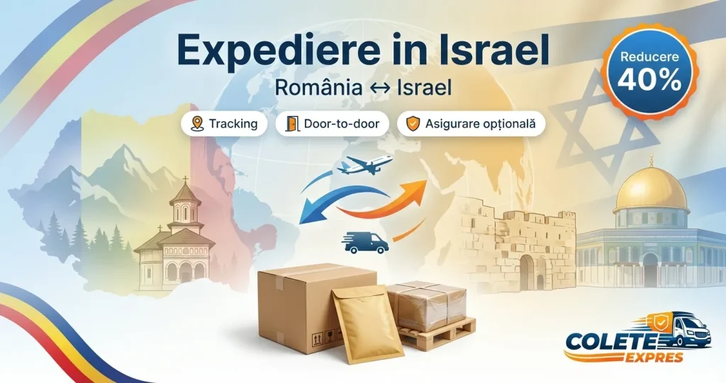 Banner Colete Expres pentru ruta Israel <-> Romania