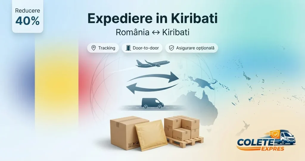 Banner Colete Expres pentru ruta Kiribati <-> Romania