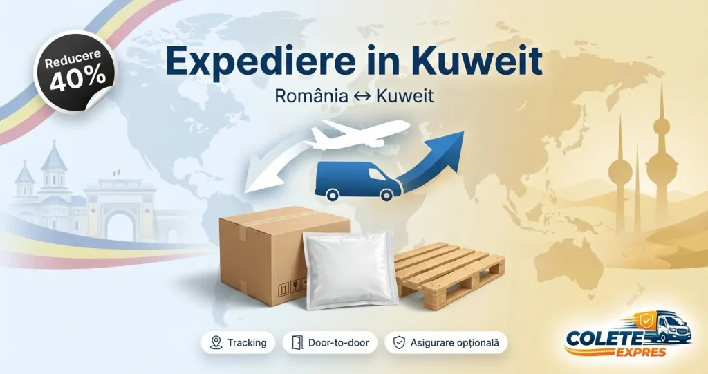 Banner Colete Expres pentru ruta Kuweit <-> Romania