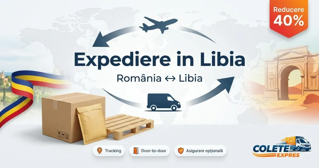Banner Colete Expres pentru ruta Libia <-> Romania