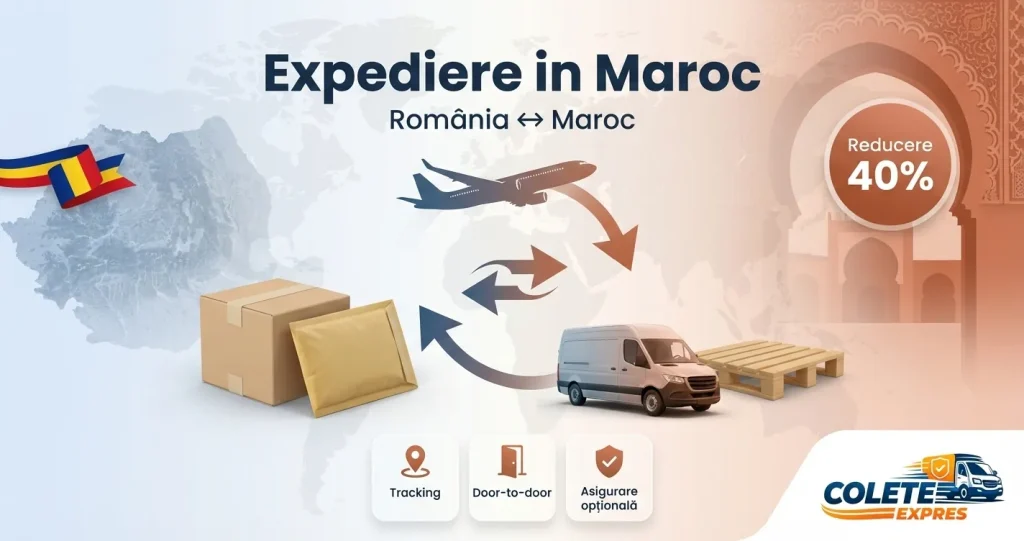 Banner Colete Expres pentru ruta Maroc <-> Romania