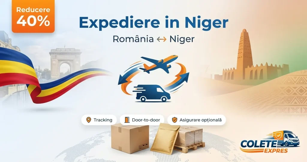 Banner Colete Expres pentru ruta Niger <-> Romania