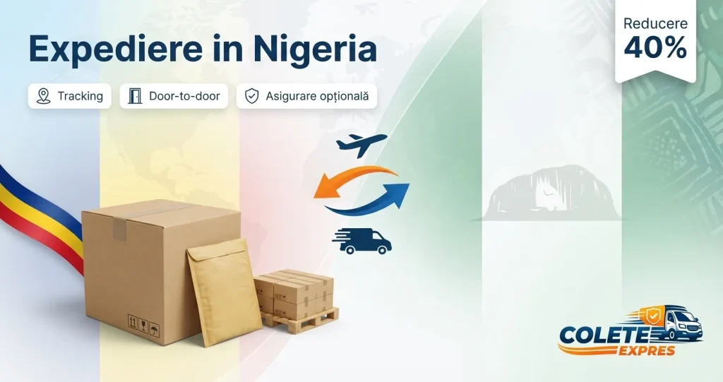 Banner Colete Expres pentru ruta Nigeria <-> Romania