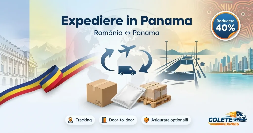 Banner Colete Expres pentru ruta Panama <-> Romania