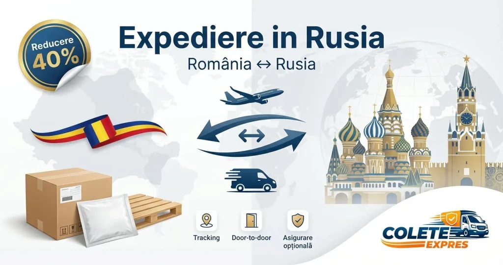 Banner Colete Expres pentru ruta Rusia <-> Romania