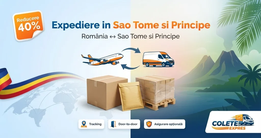 Banner Colete Expres pentru ruta Sao Tome si Principe <-> Romania