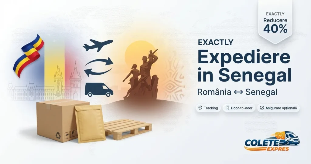 Banner Colete Expres pentru ruta Senegal <-> Romania