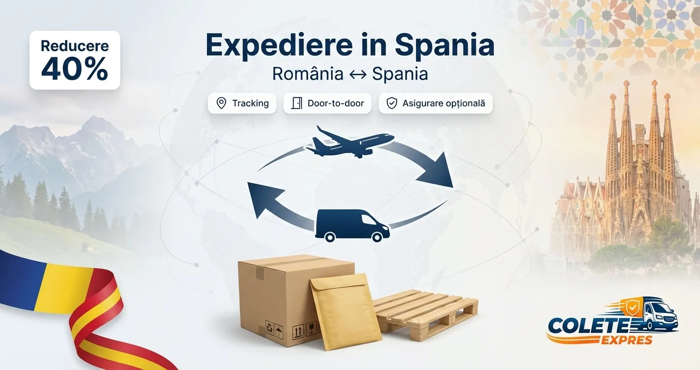 Banner Colete Expres pentru ruta Spania  Romania