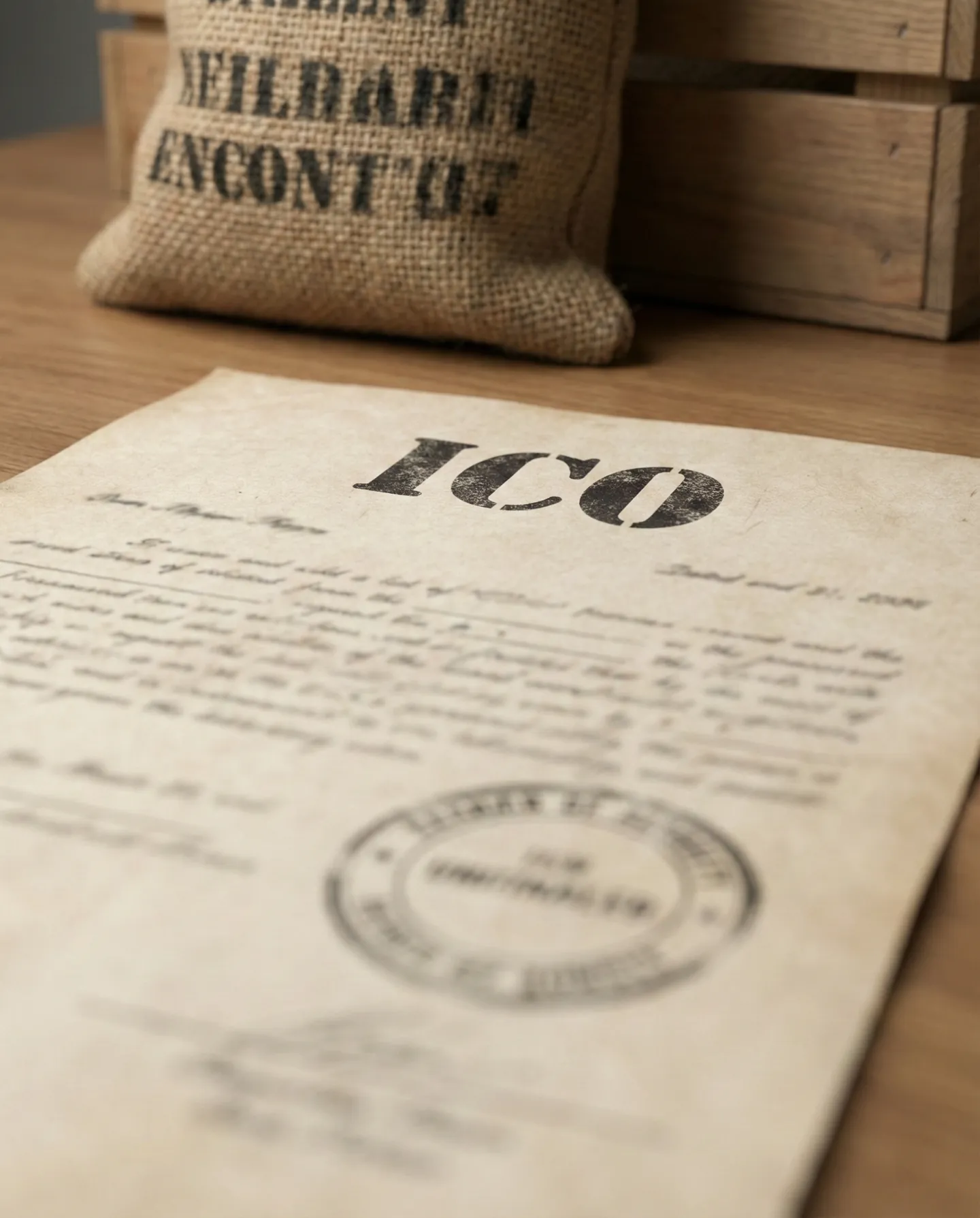 Certificatul de Origine ICO cu ștampila oficială, document esențial pentru importul cafelei