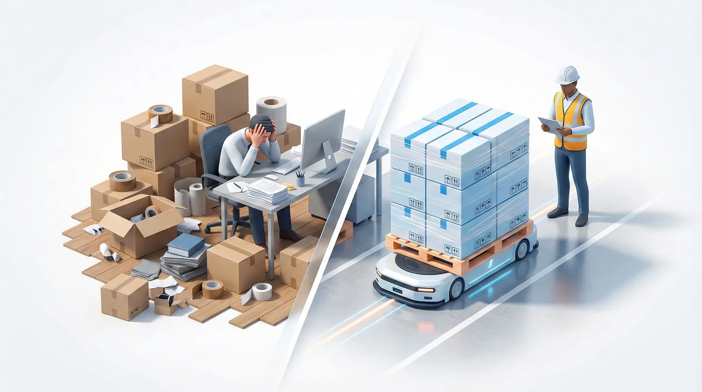 Optimizarea Bugetului Logistic Comparație vizuală a costurilor și efortului între logistica in-house și un furnizor 3PL