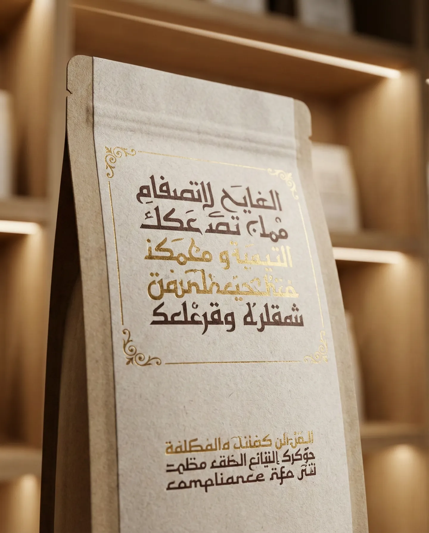 Design de ambalaj premium bilingv (Engleză-Arabă) pentru produse alimentare, conform standardelor din Orientul Mijlociu