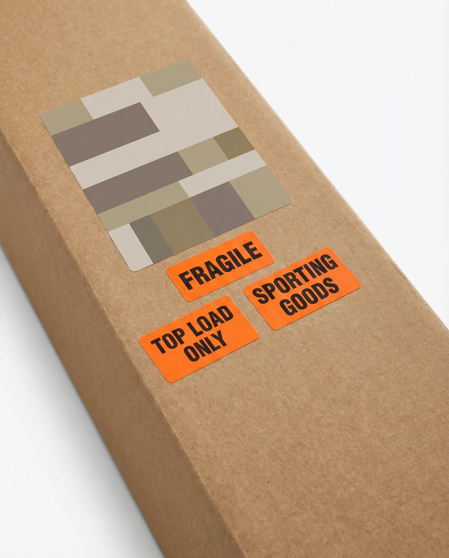 Etichete de avertizare specifice pentru echipament sportiv lung și fragil