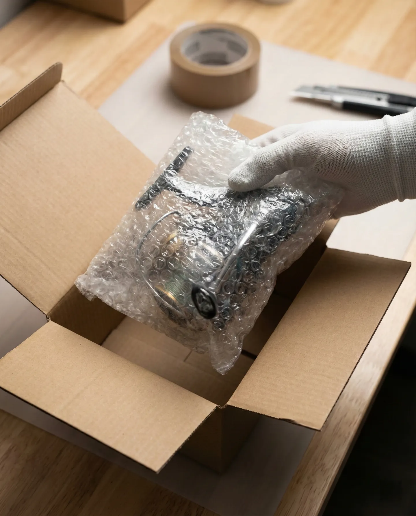 Protejarea mulinetelor prin ambalare individuală pentru a preveni deteriorarea mecanismelor fine