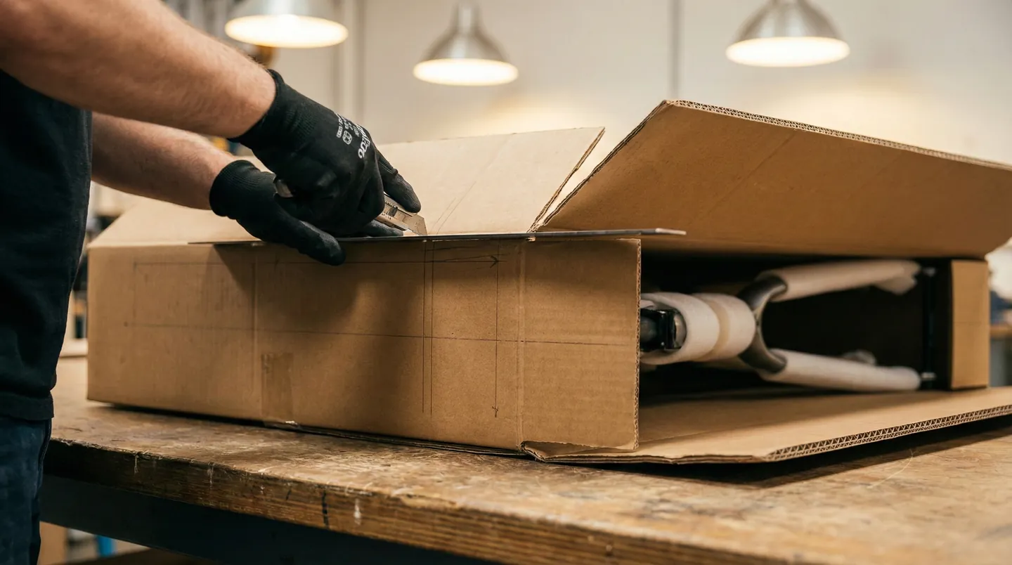 Redimensionarea cutiei de carton pentru a optimiza greutatea volumetrică și a reduce costurile de transport