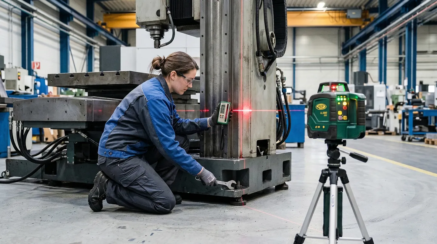 Instalare Utilaje de Precizie Calibrarea și nivelarea laser a utilajelor după instalarea în noua fabrică din România