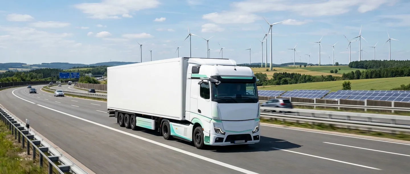 Green Logistics 2026 Camion electric sustenabil pe o autostradă europeană