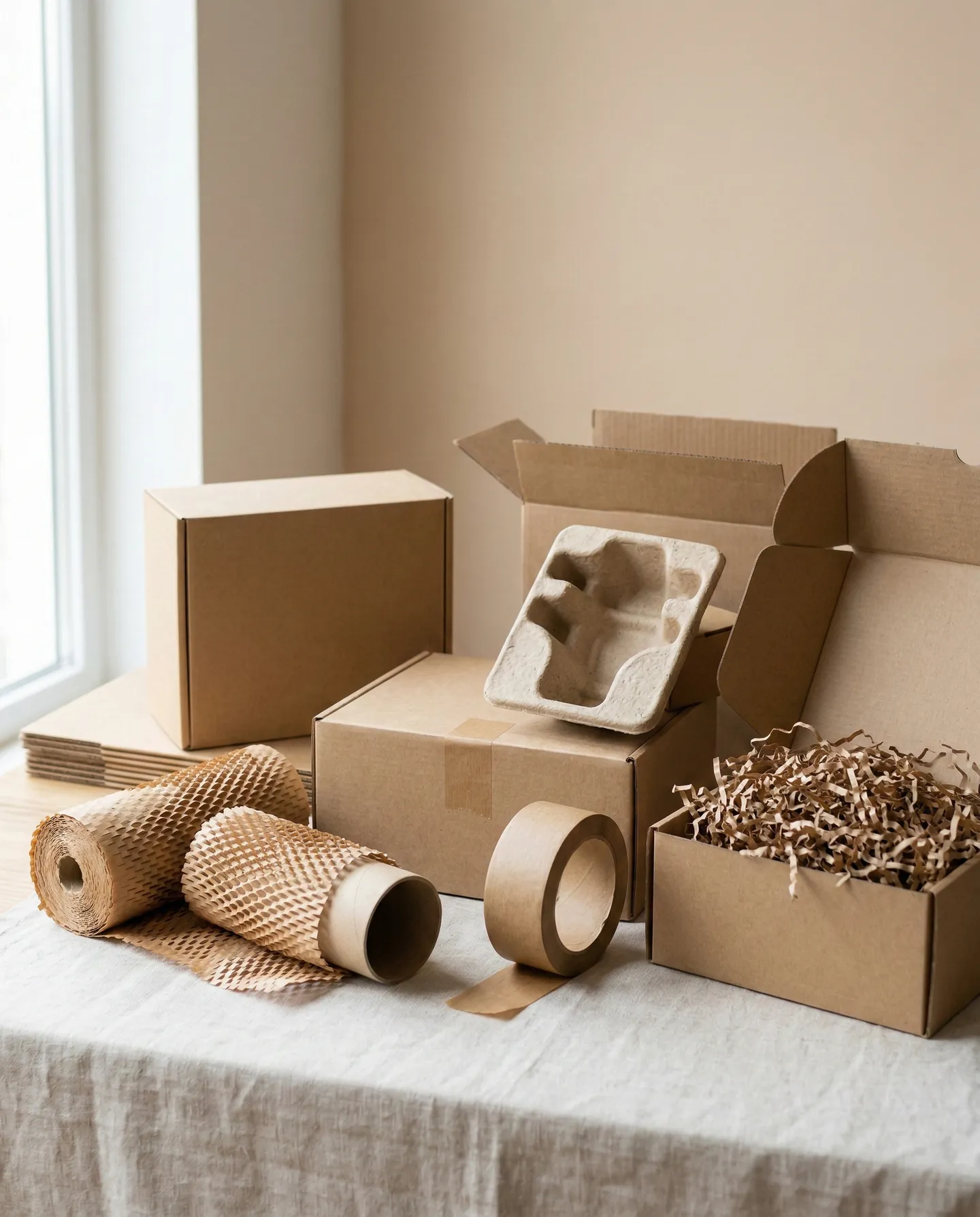 Ambalaje Smart E-commerce 2026 Colecție de ambalaje inteligente și ecologice pentru e-commerce, cutii ajustabile și materiale de protecție reciclabile