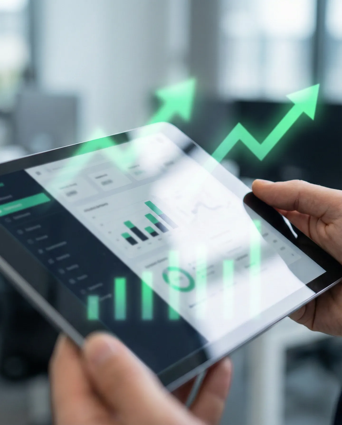 Monitorizarea KPI-urilor în logistică Grafice de performanță logistică indicând creșterea eficienței și scăderea retururilor